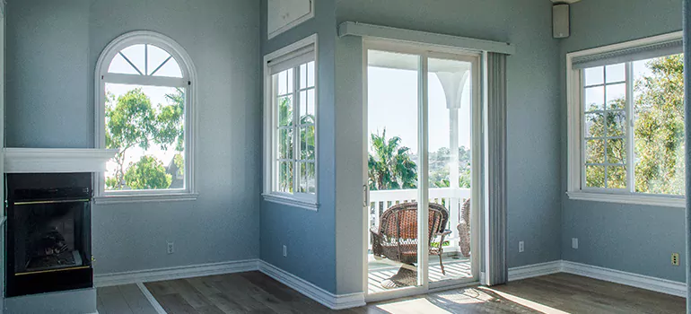 Tempered Glass Sliding Door inCupertino, CA
