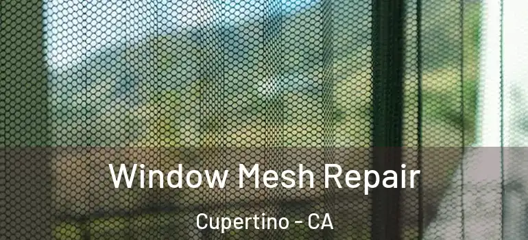 Window Mesh Repair Cupertino - CA